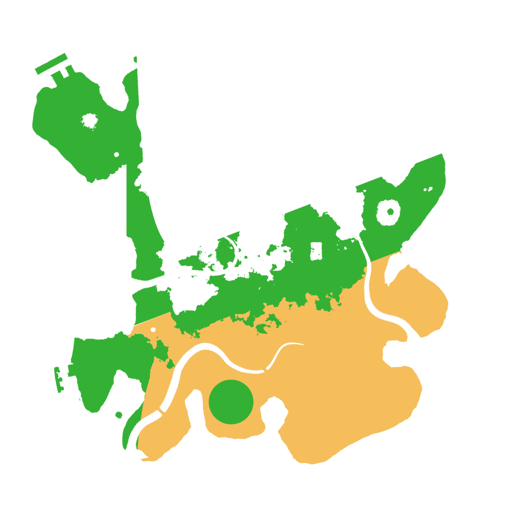 Biome Rust Map: Procedural Map, Size: 3000, Seed: 2446012