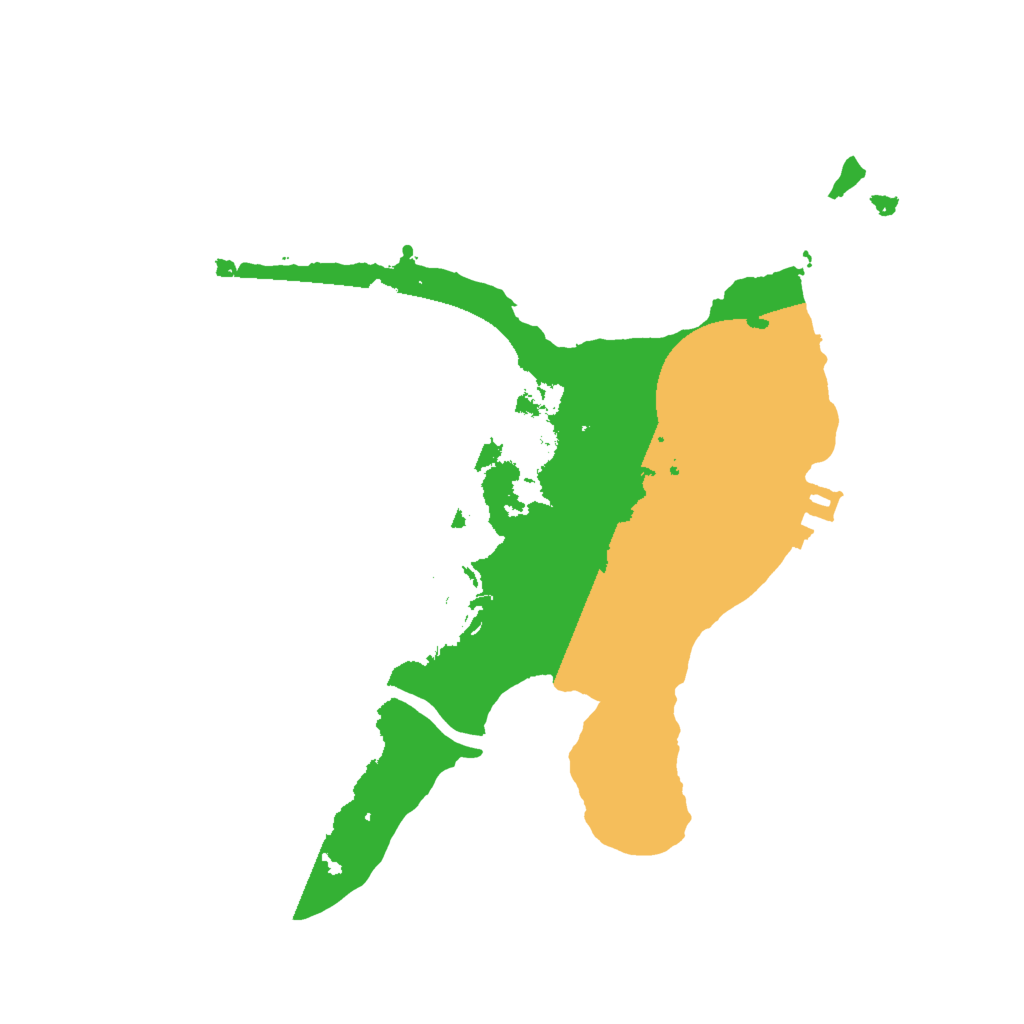 Biome Rust Map: Procedural Map, Size: 2000, Seed: 3998254