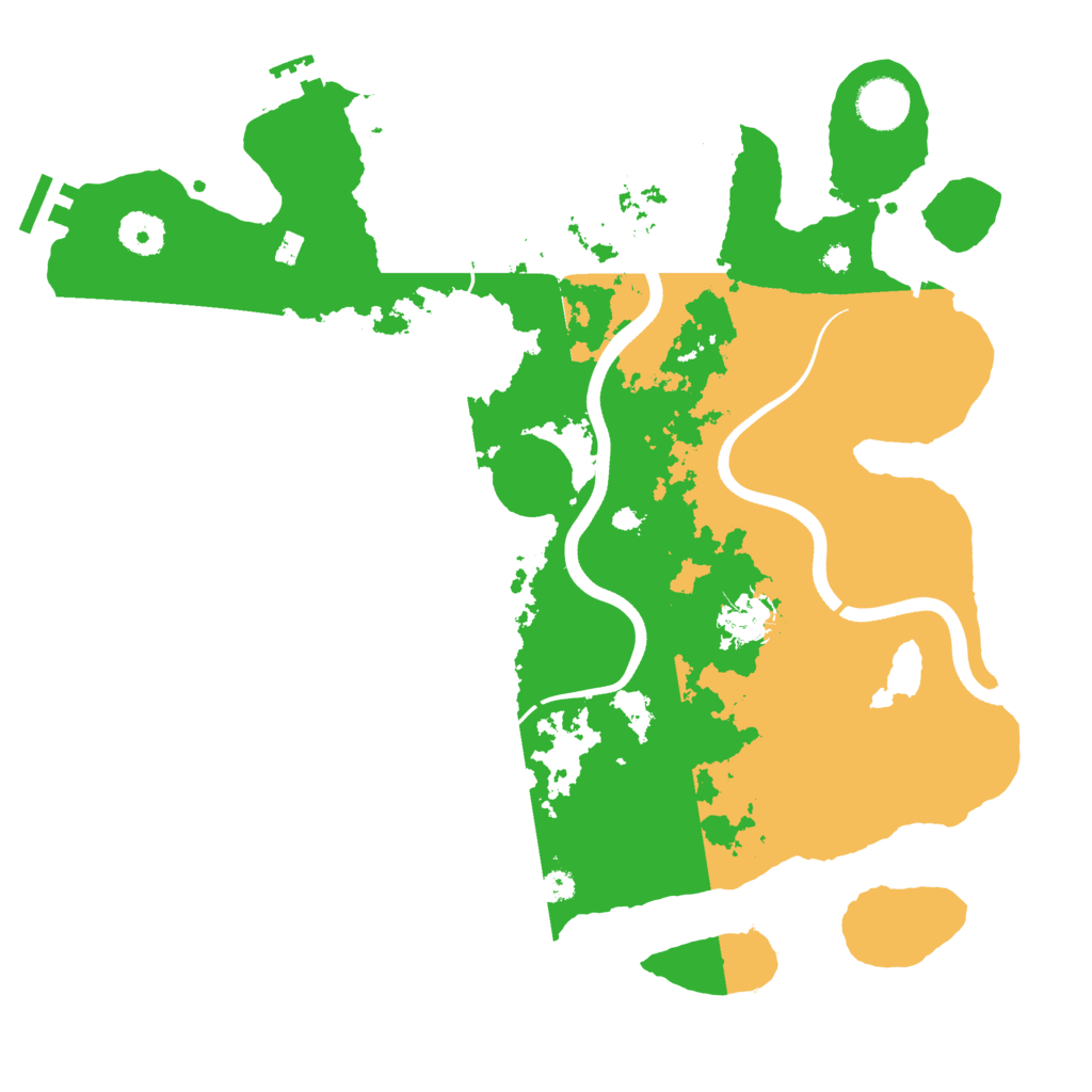 Biome Rust Map: Procedural Map, Size: 3650, Seed: 893751168
