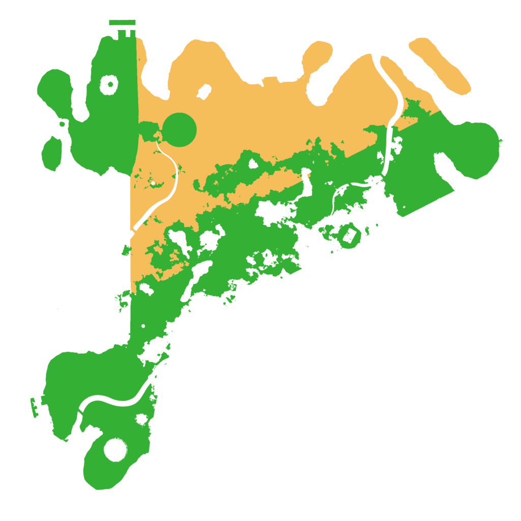Biome Rust Map: Procedural Map, Size: 4000, Seed: 99928
