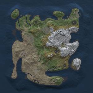 Thumbnail Rust Map: Procedural Map, Size: 3000, Seed: 1448652942, 12 Monuments