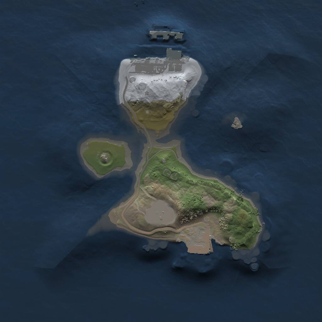 Rust Map: Procedural Map, Size: 1500, Seed: 1892825393, 2 Monuments