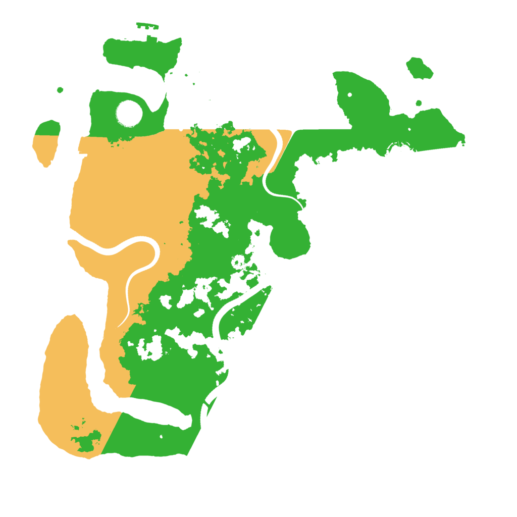 Biome Rust Map: Procedural Map, Size: 3500, Seed: 1958147777