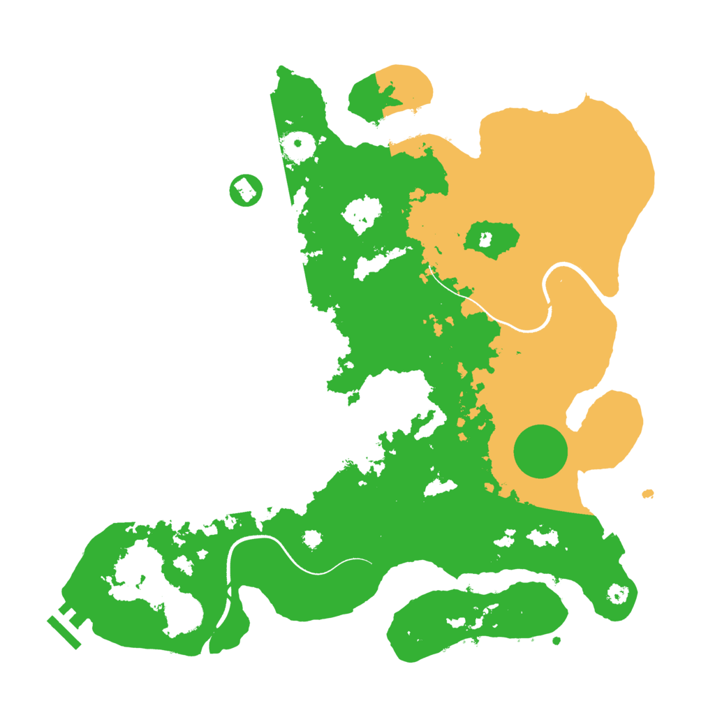 Biome Rust Map: Procedural Map, Size: 3500, Seed: 1122019357