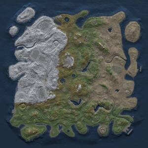 Thumbnail Rust Map: Procedural Map, Size: 4500, Seed: 1495089444, 16 Monuments