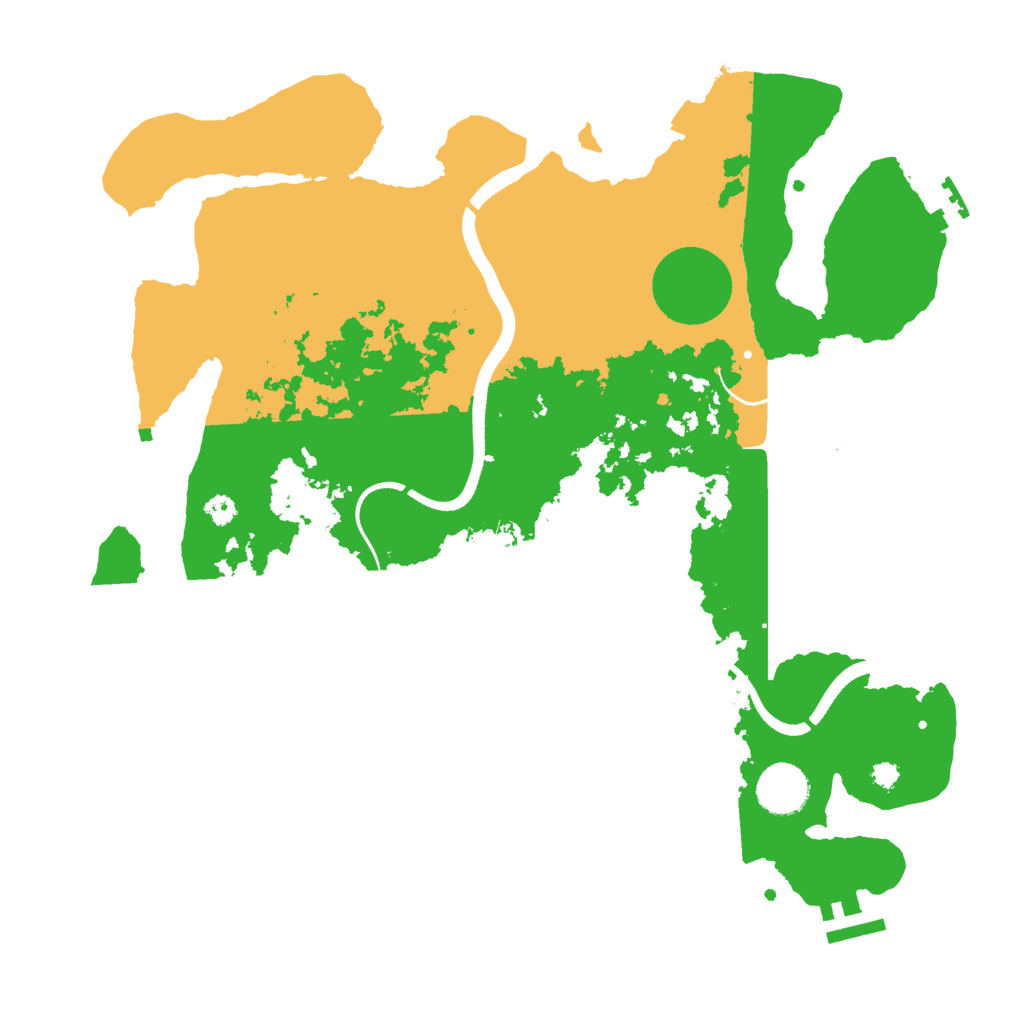 Biome Rust Map: Procedural Map, Size: 3500, Seed: 7458759