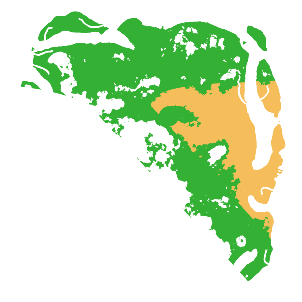 Biome Rust Map: Procedural Map, Size: 4250, Seed: 6666