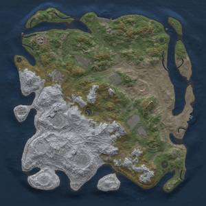 Thumbnail Rust Map: Procedural Map, Size: 4250, Seed: 6666, 19 Monuments