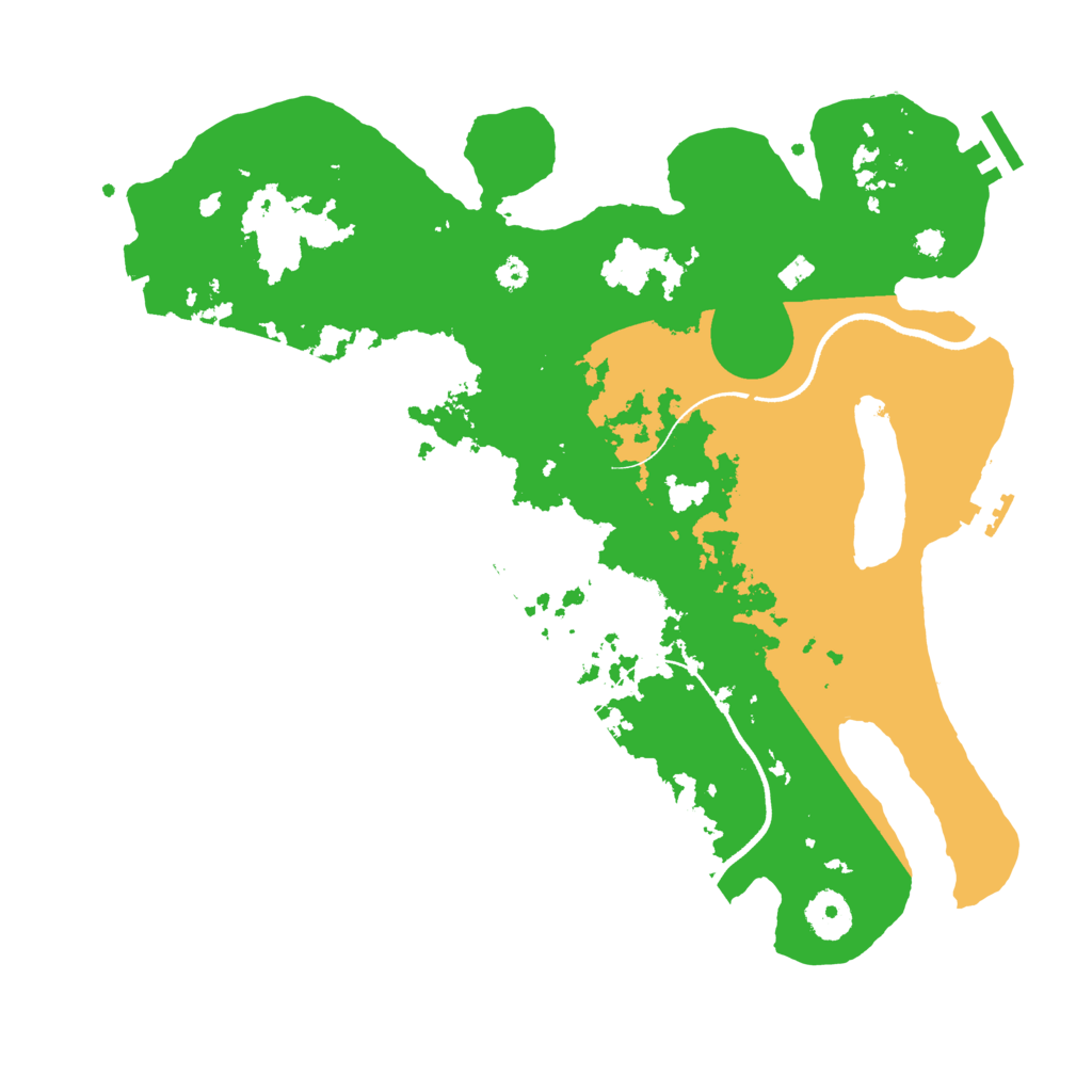 Biome Rust Map: Procedural Map, Size: 3500, Seed: 1587273566