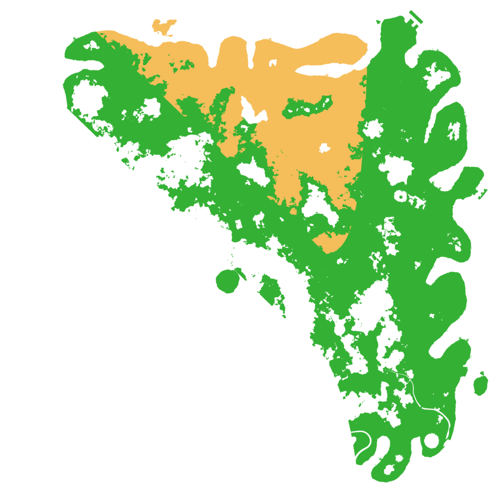 Biome Rust Map: Procedural Map, Size: 6000, Seed: 2117792727