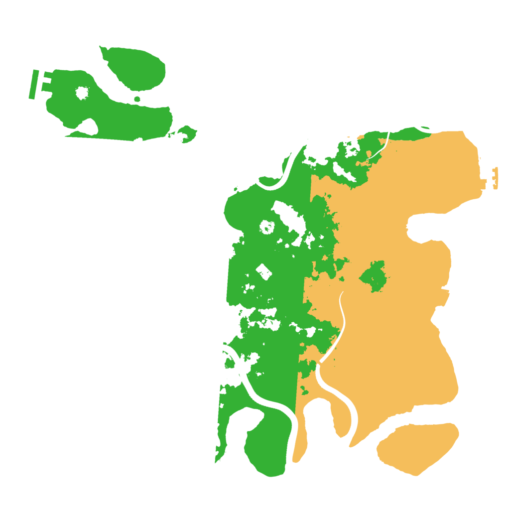 Biome Rust Map: Procedural Map, Size: 3500, Seed: 132264459