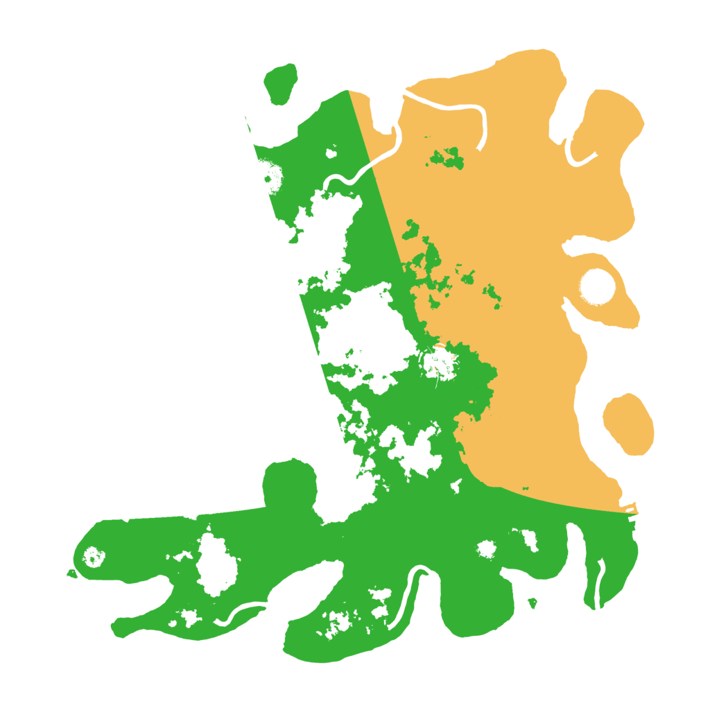 Biome Rust Map: Procedural Map, Size: 3500, Seed: 830263387