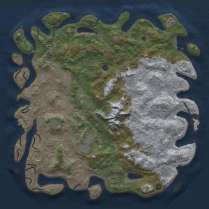 Thumbnail Rust Map: Procedural Map, Size: 5000, Seed: 245, 20 Monuments