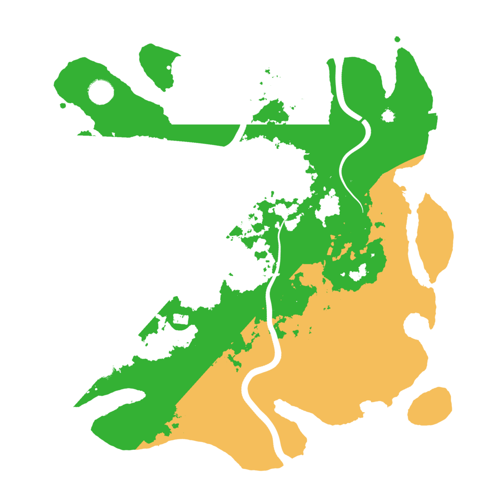Biome Rust Map: Procedural Map, Size: 3500, Seed: 360370096