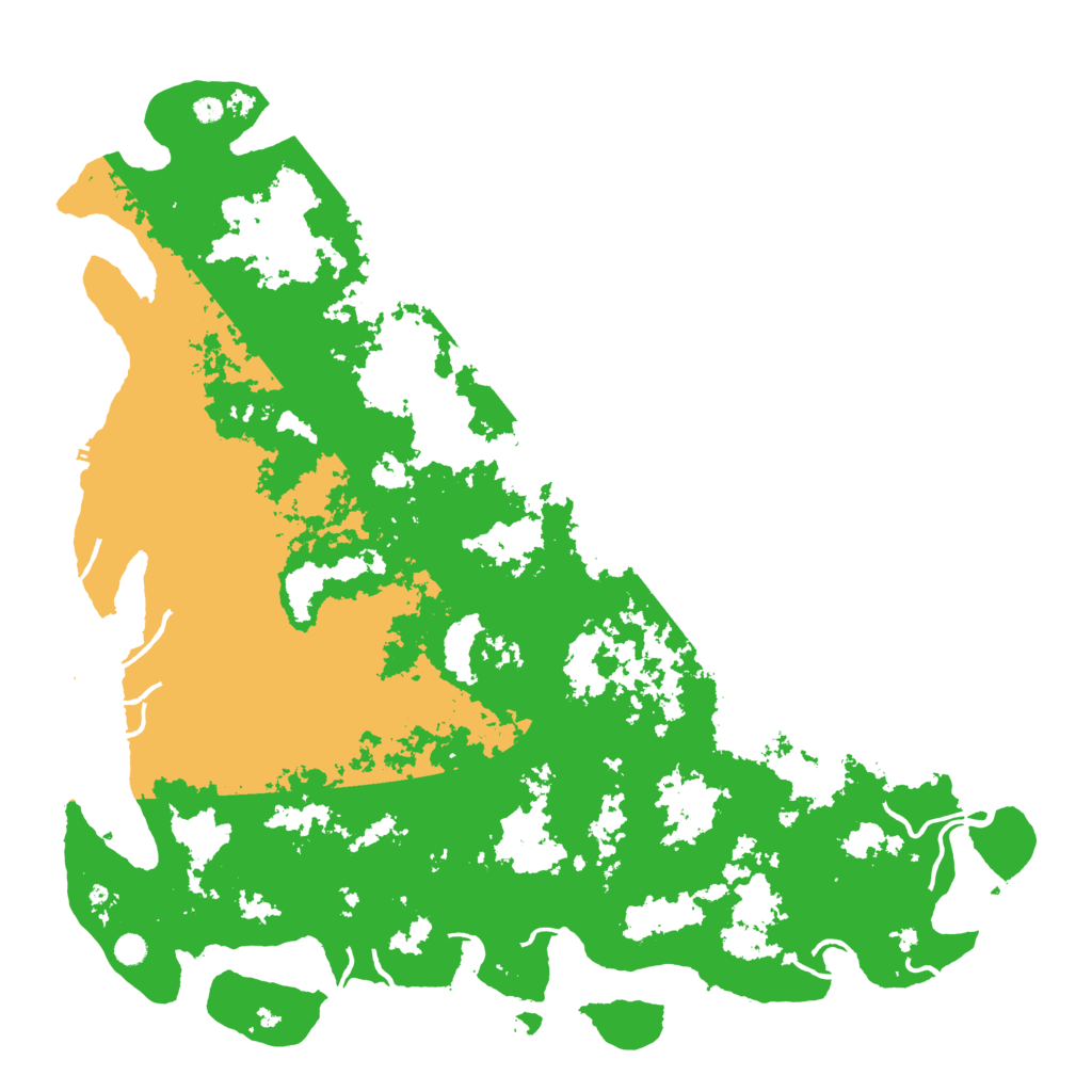 Biome Rust Map: Procedural Map, Size: 6000, Seed: 7221989