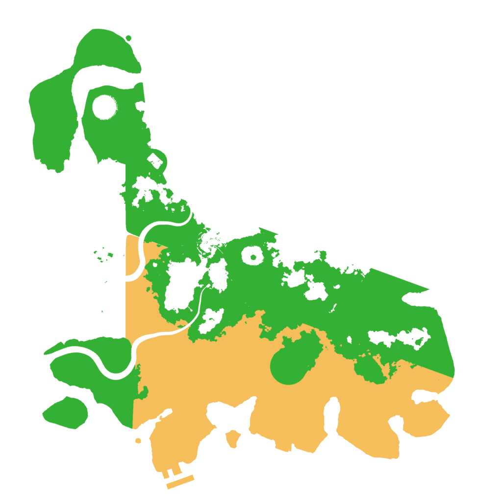 Biome Rust Map: Procedural Map, Size: 3600, Seed: 12312