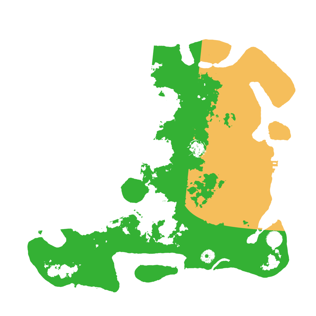 Biome Rust Map: Procedural Map, Size: 3500, Seed: 7458760