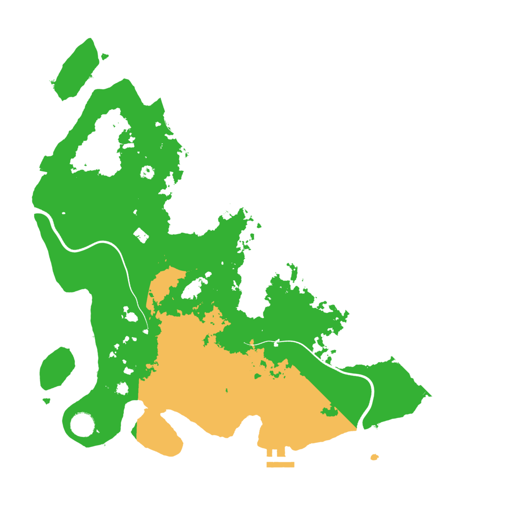 Biome Rust Map: Procedural Map, Size: 3700, Seed: 1739004917
