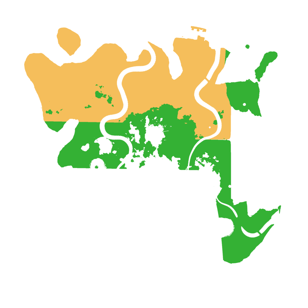 Biome Rust Map: Procedural Map, Size: 3000, Seed: 443443