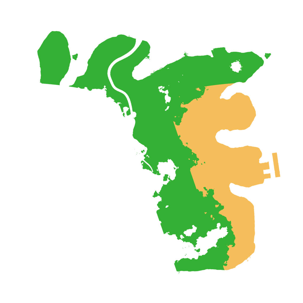 Biome Rust Map: Procedural Map, Size: 2500, Seed: 9524123