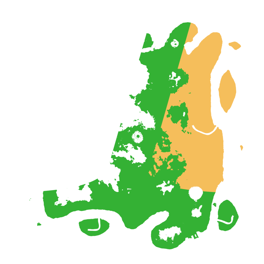 Biome Rust Map: Procedural Map, Size: 3500, Seed: 24850275