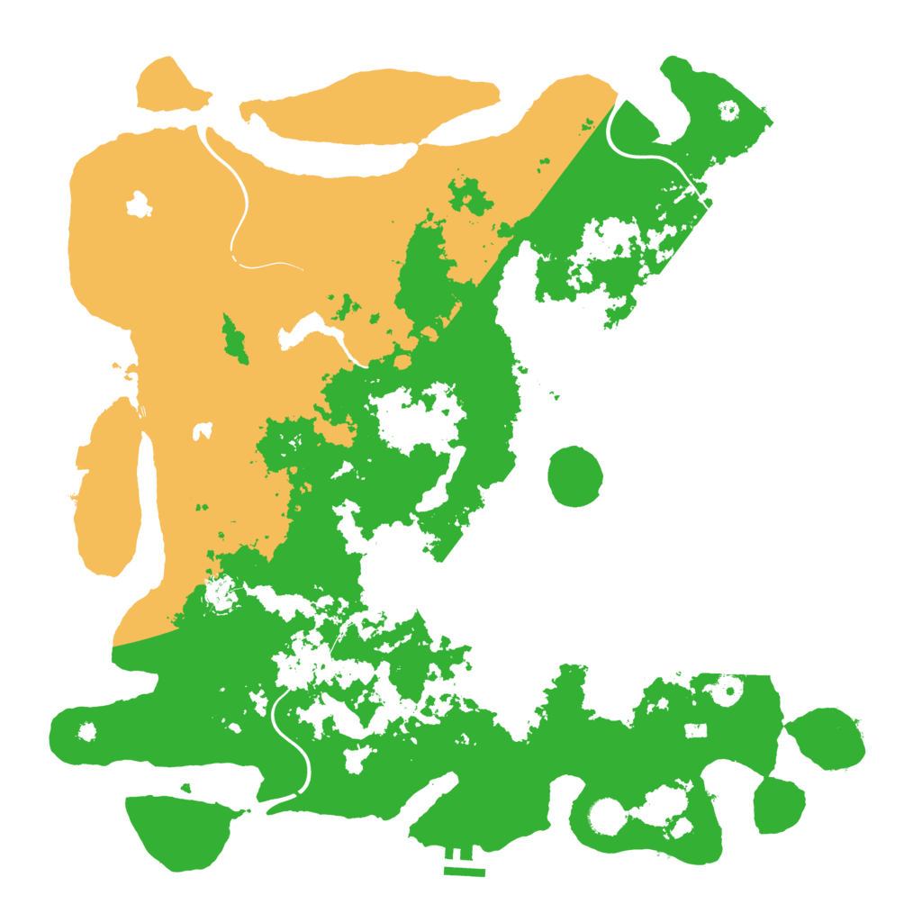 Biome Rust Map: Procedural Map, Size: 4500, Seed: 23423
