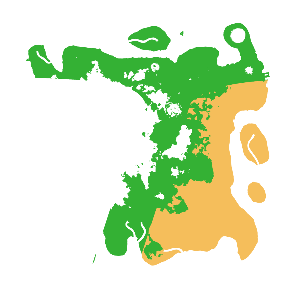 Biome Rust Map: Procedural Map, Size: 3500, Seed: 45561