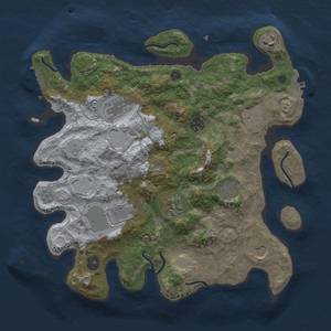 Thumbnail Rust Map: Procedural Map, Size: 3500, Seed: 45561, 18 Monuments