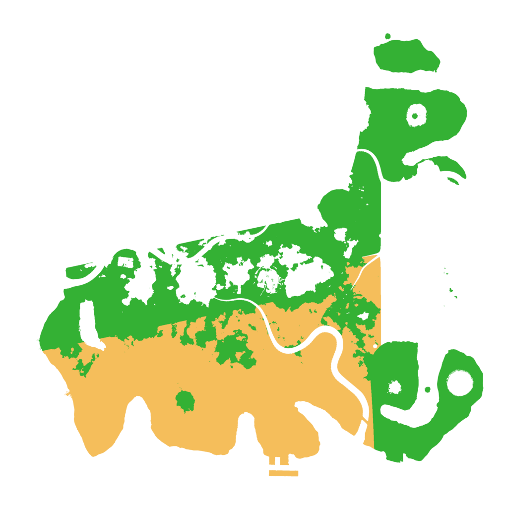 Biome Rust Map: Procedural Map, Size: 3500, Seed: 53895