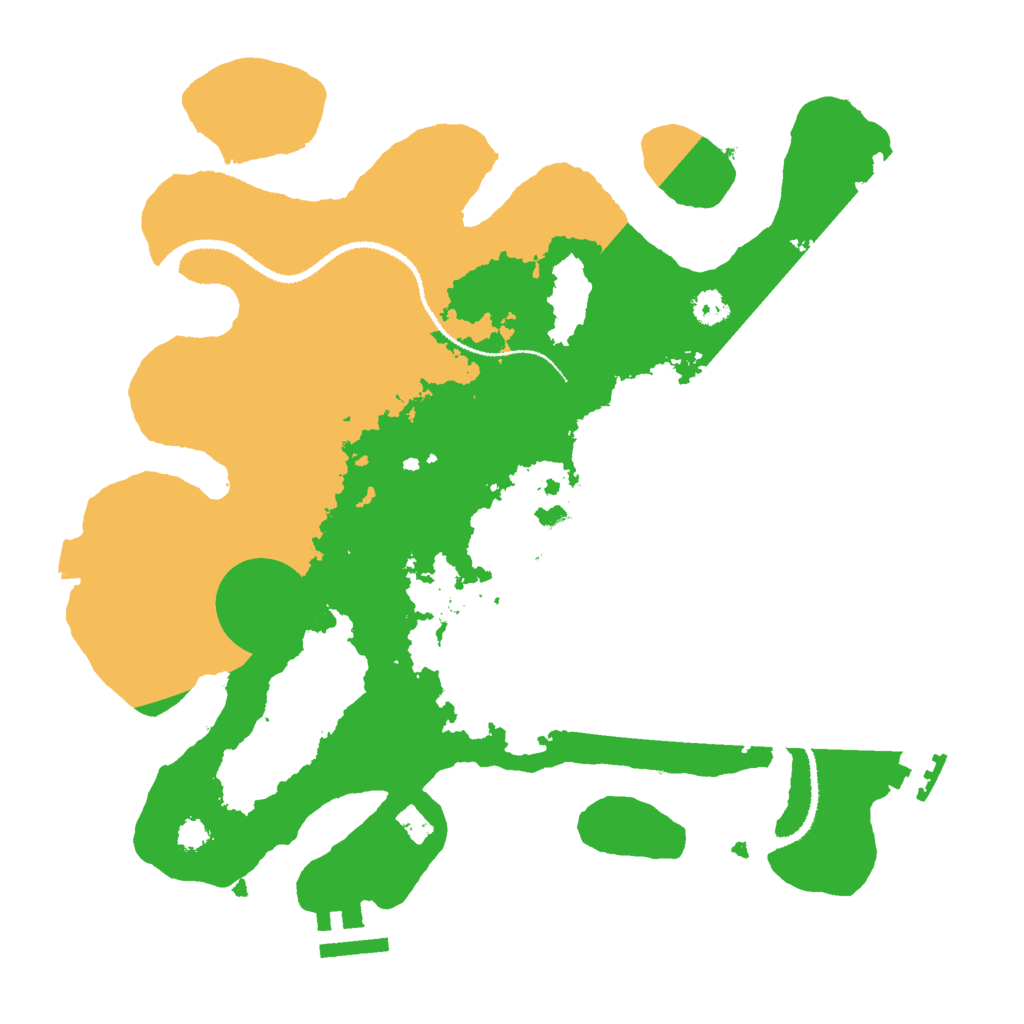 Biome Rust Map: Procedural Map, Size: 3000, Seed: 2019809842