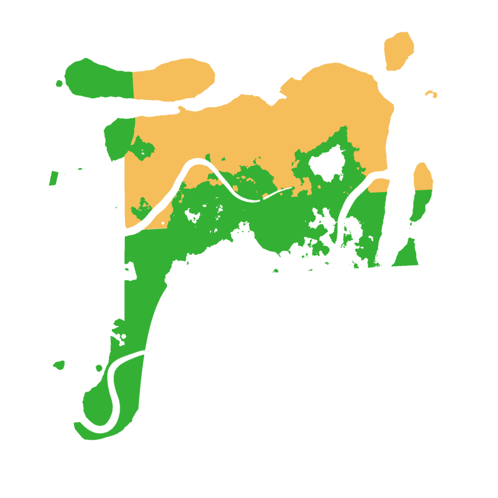 Biome Rust Map: Procedural Map, Size: 3000, Seed: 63043119