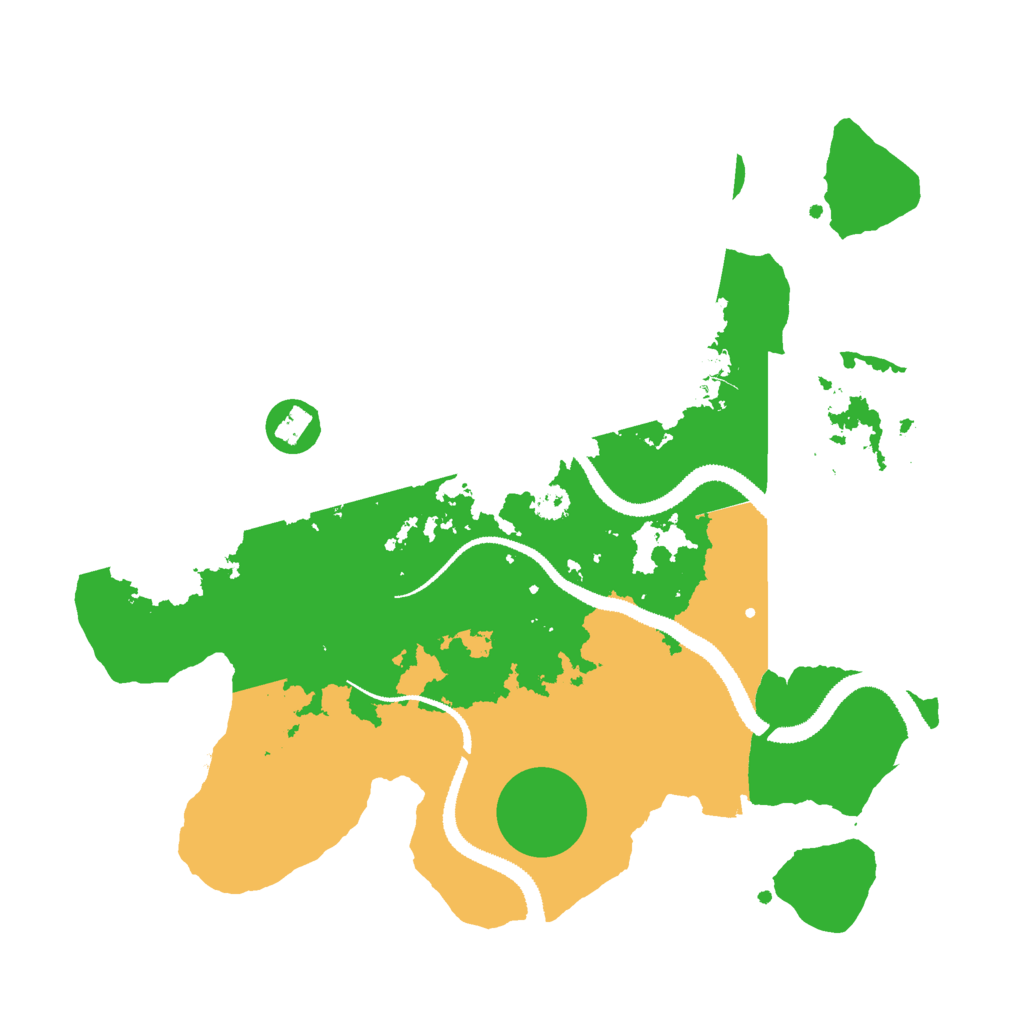 Biome Rust Map: Procedural Map, Size: 3000, Seed: 718507935