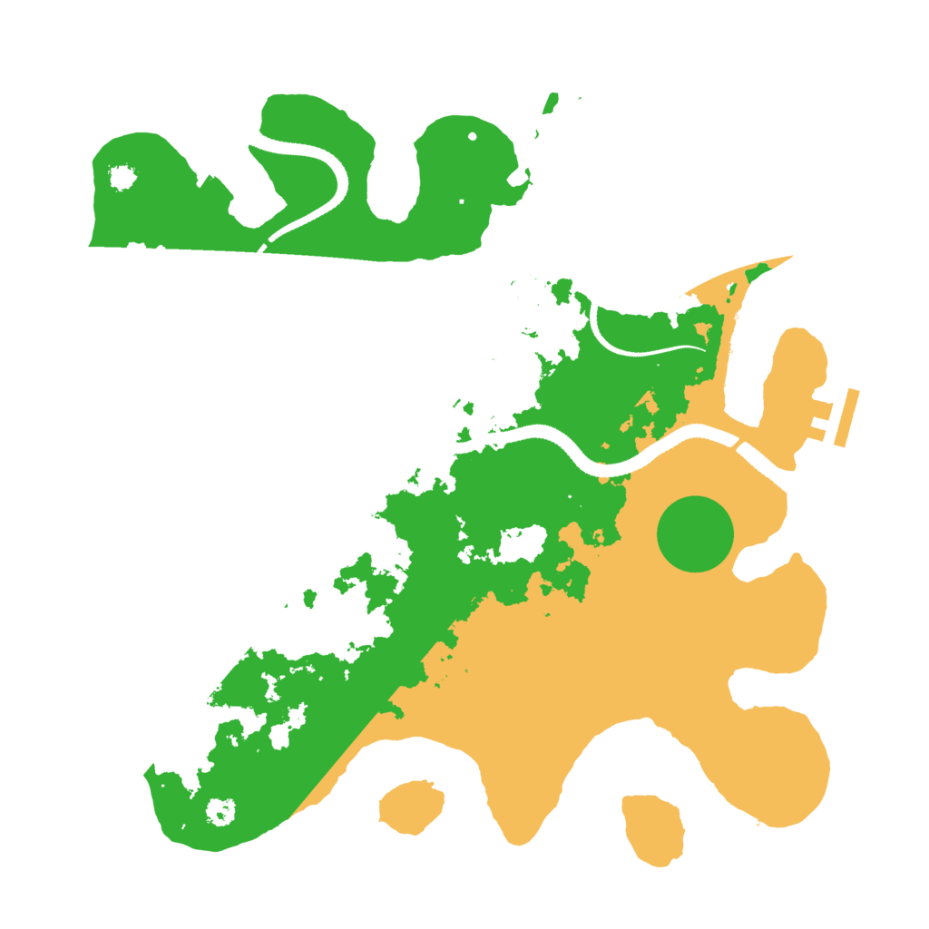 Biome Rust Map: Procedural Map, Size: 3200, Seed: 50513020