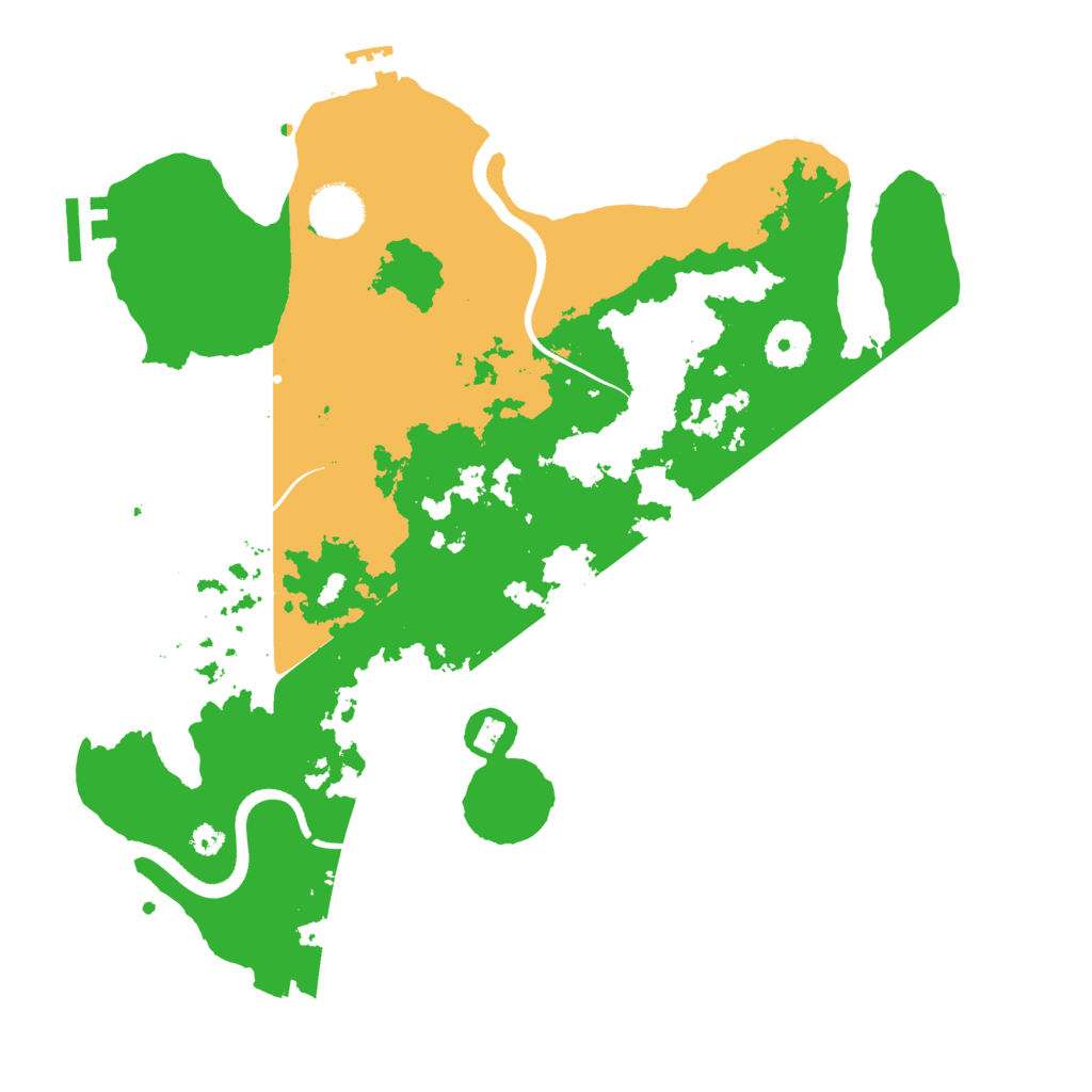 Biome Rust Map: Procedural Map, Size: 3500, Seed: 1752768182
