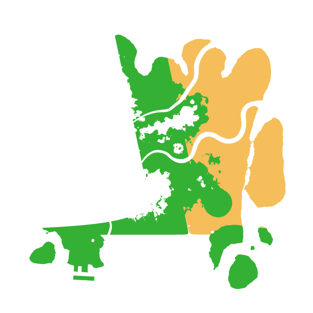 Biome Rust Map: Procedural Map, Size: 3000, Seed: 182765314