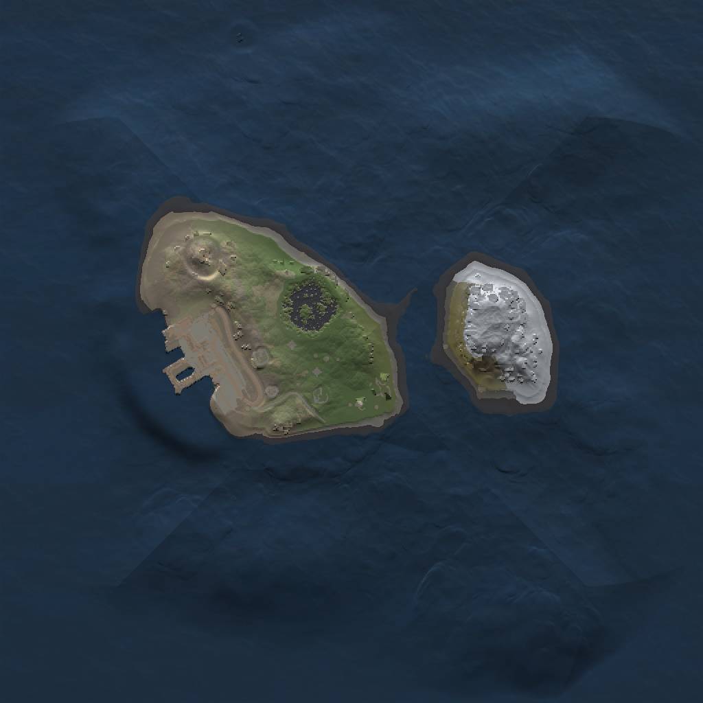 Rust Map: Procedural Map, Size: 1500, Seed: 2041064550, 5 Monuments