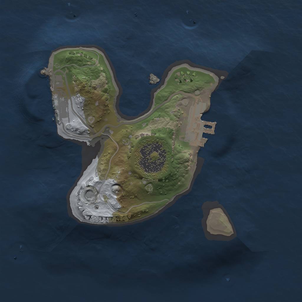 Rust Map: Procedural Map, Size: 1500, Seed: 9840762, 6 Monuments