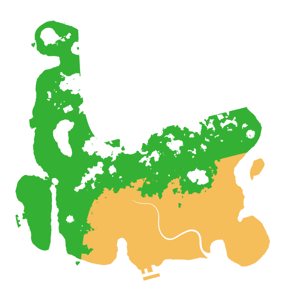 Biome Rust Map: Procedural Map, Size: 3500, Seed: 267589870