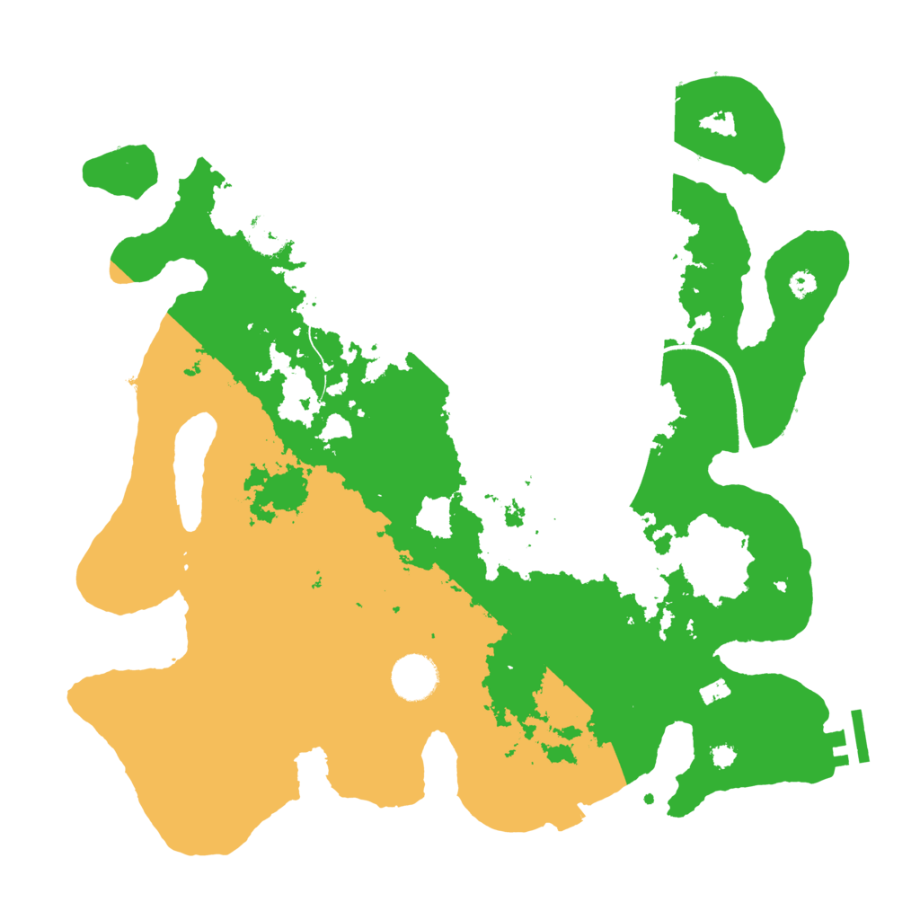 Biome Rust Map: Procedural Map, Size: 3500, Seed: 23761269