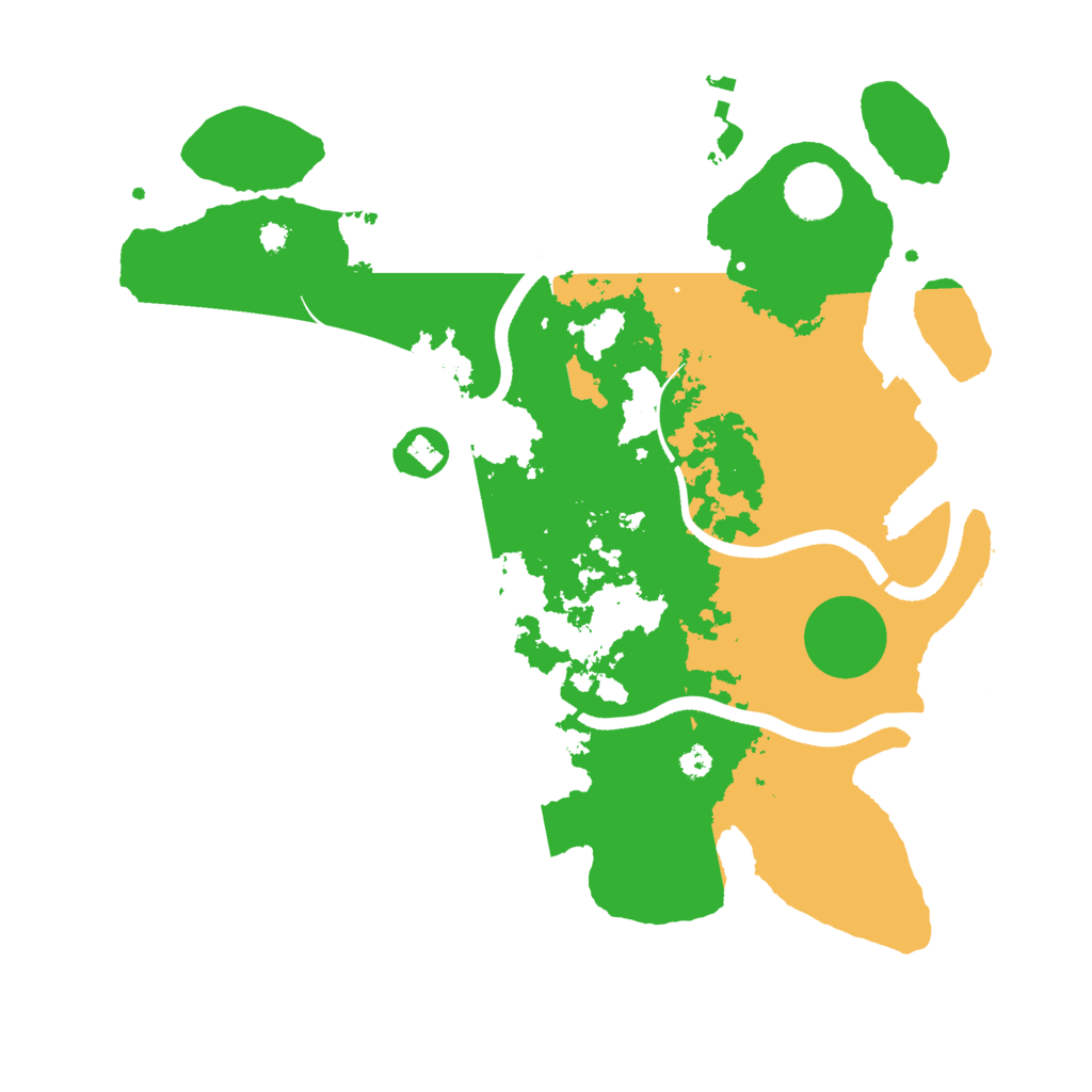 Biome Rust Map: Procedural Map, Size: 3500, Seed: 239485615