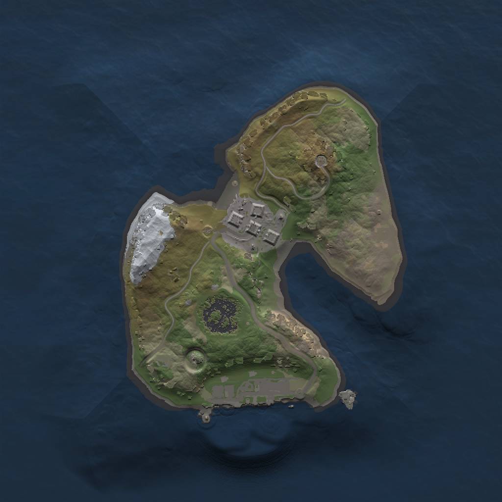 Rust Map: Procedural Map, Size: 1400, Seed: 9840564, 6 Monuments