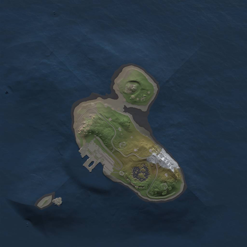 Rust Map: Procedural Map, Size: 1400, Seed: 9848632, 5 Monuments