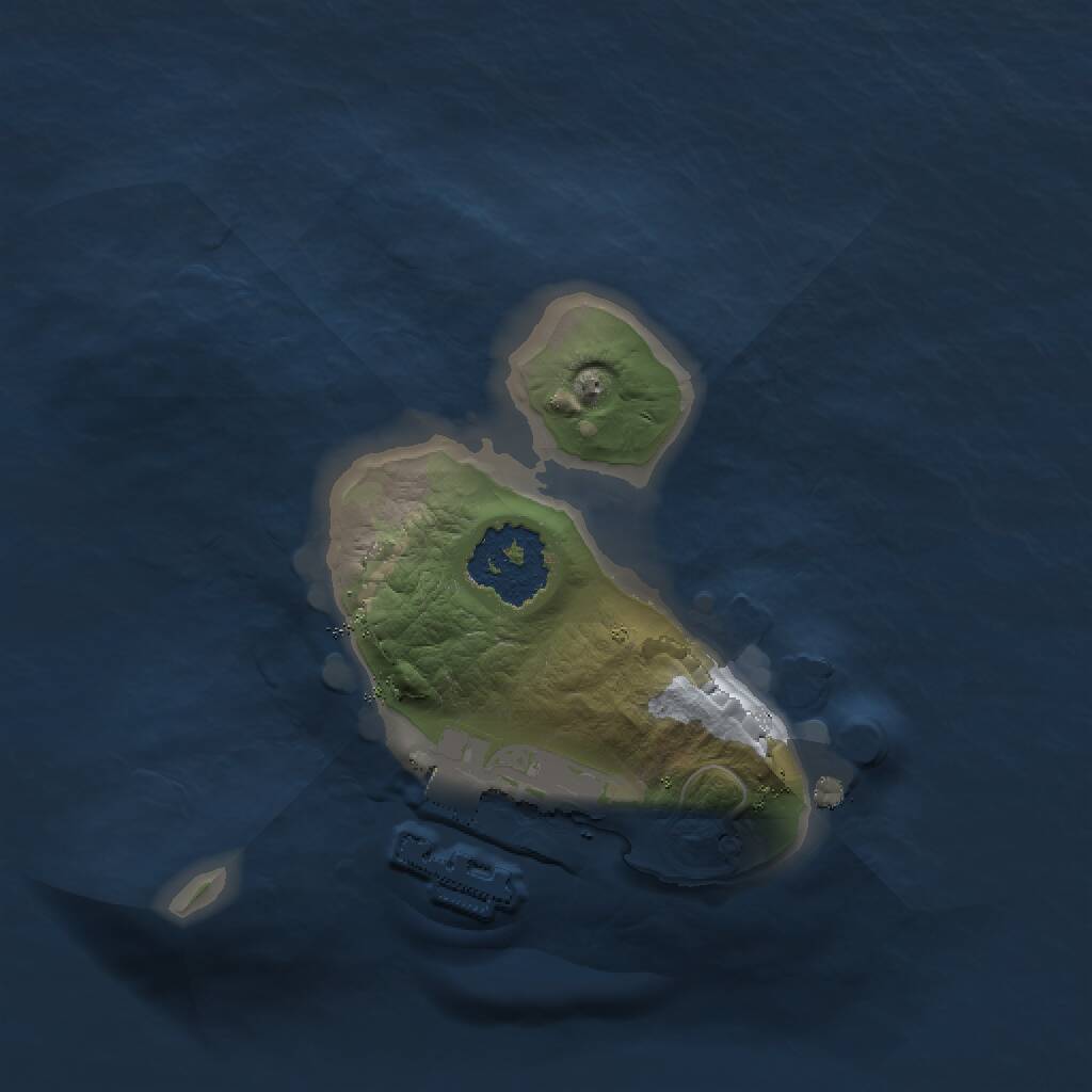 Rust Map: Procedural Map, Size: 1400, Seed: 9848632, 2 Monuments