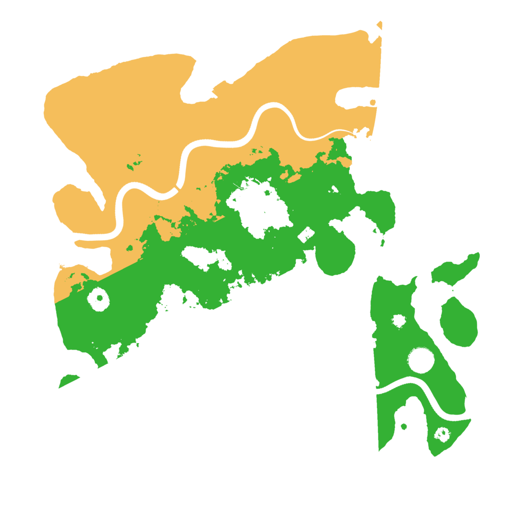 Biome Rust Map: Procedural Map, Size: 3500, Seed: 1000000