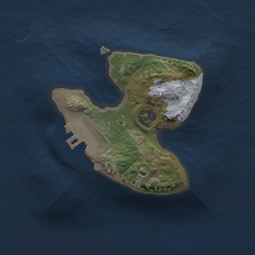 Rust Map: Procedural Map, Size: 1400, Seed: 9848875, 5 Monuments