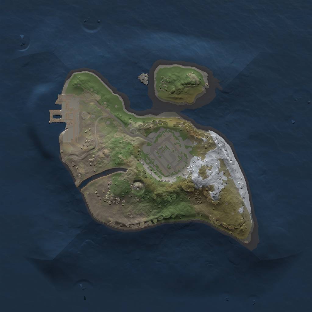 Rust Map: Procedural Map, Size: 1450, Seed: 9846842, 6 Monuments