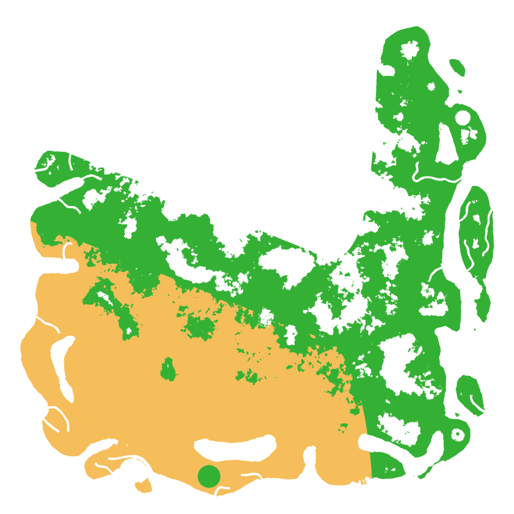 Biome Rust Map: Procedural Map, Size: 6000, Seed: 6261990