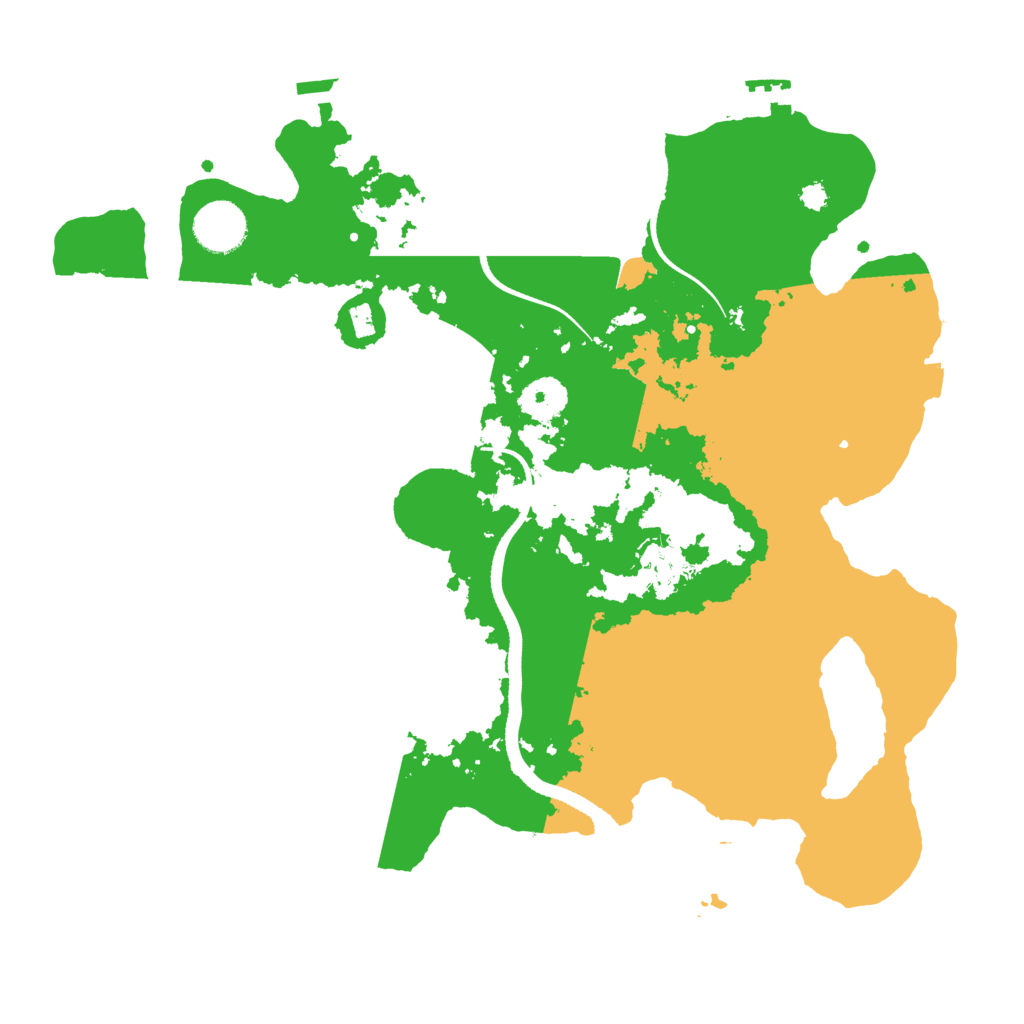 Biome Rust Map: Procedural Map, Size: 3450, Seed: 1000