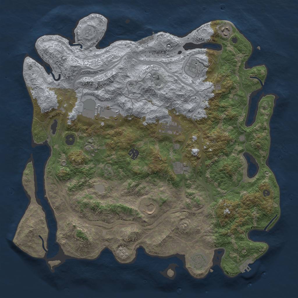 Rust Map: Procedural Map, Size: 4250, Seed: 19440, 19 Monuments
