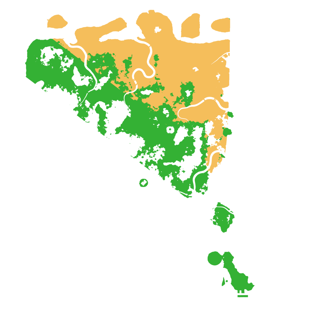 Biome Rust Map: Procedural Map, Size: 6000, Seed: 114511